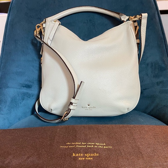 Kate Spade ♠️ Cobble Hill Small Ella Hobo ♠️ Blue - Picture 3 of 8